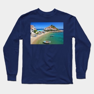 Kokkari embraced by the Aegean Long Sleeve T-Shirt